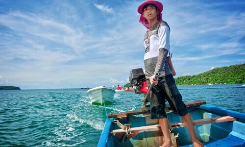 Koh Rong Boat and Ocean